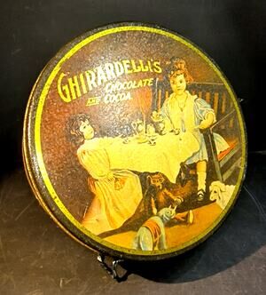 1750.  Ghirardelli Tin Vintage 1990s Reproduction